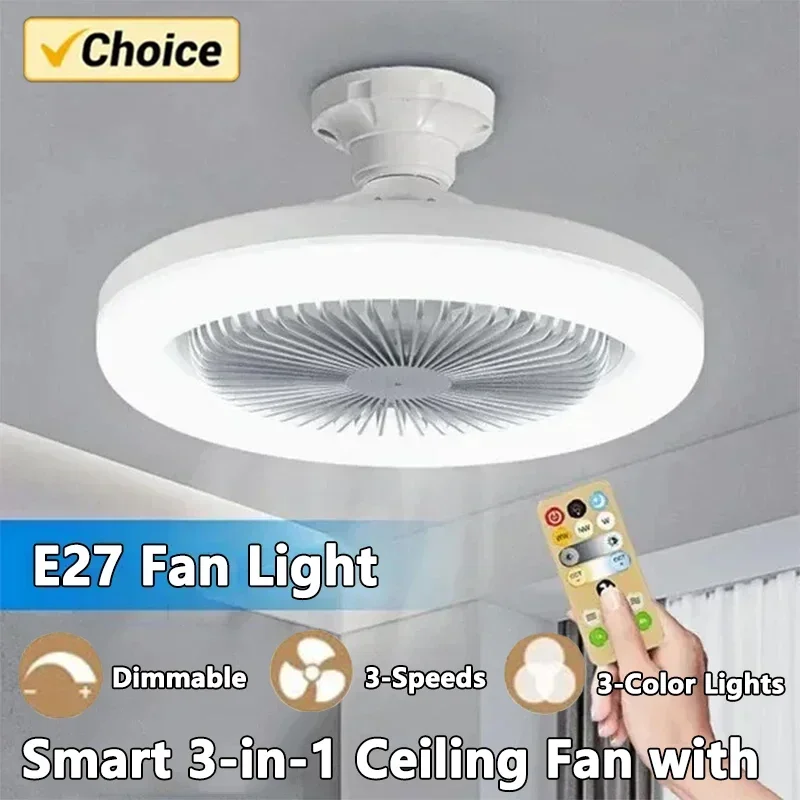 Smart Ceiling Fan - Smart 3-in-1 Ceiling Fan with Remote