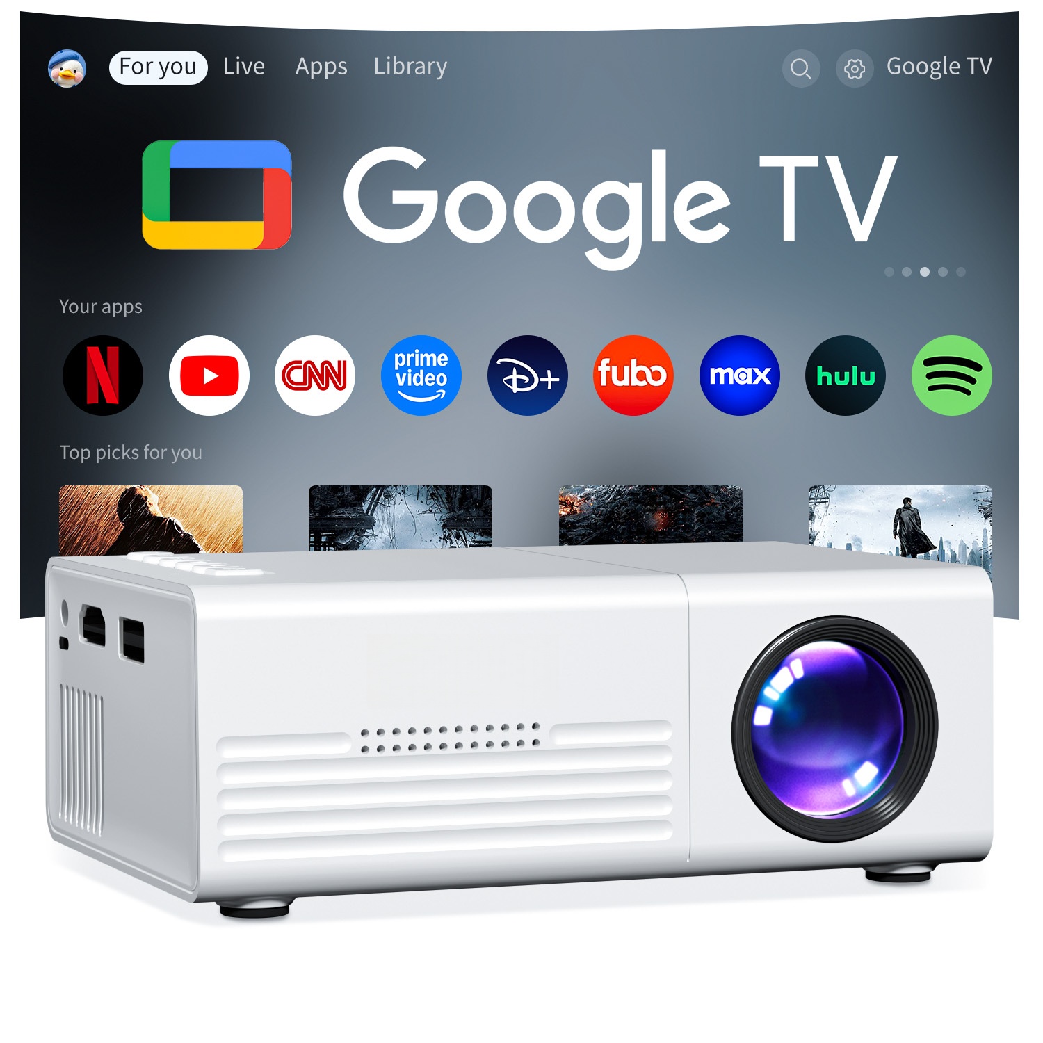 Smart Home X10 - Mini Projector TFT LCD Wifi Bluetooth