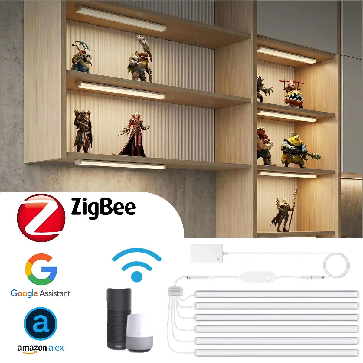 Smart Home Furniture - Zigbee Smart Under Cabinet Lights, Dimmable