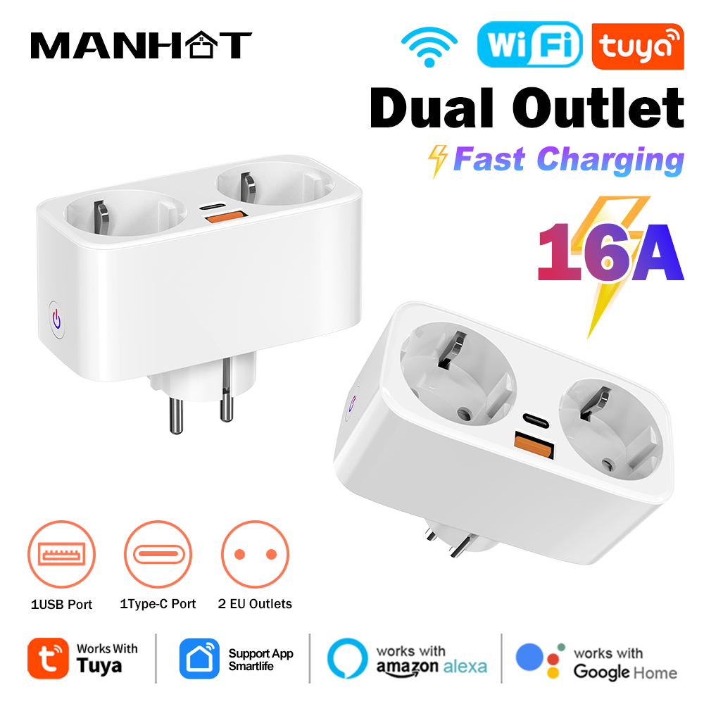 Smart Home Web - Tuya 16A WiFi Smart EU Plug
