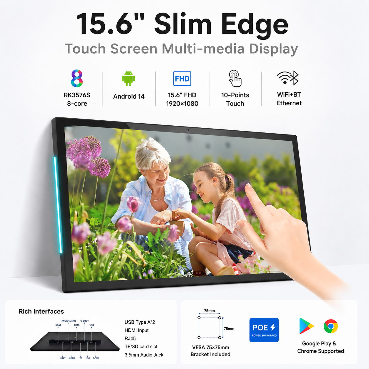 Smart Home X10 - Interactive 15.6 inch Android 14 Smart