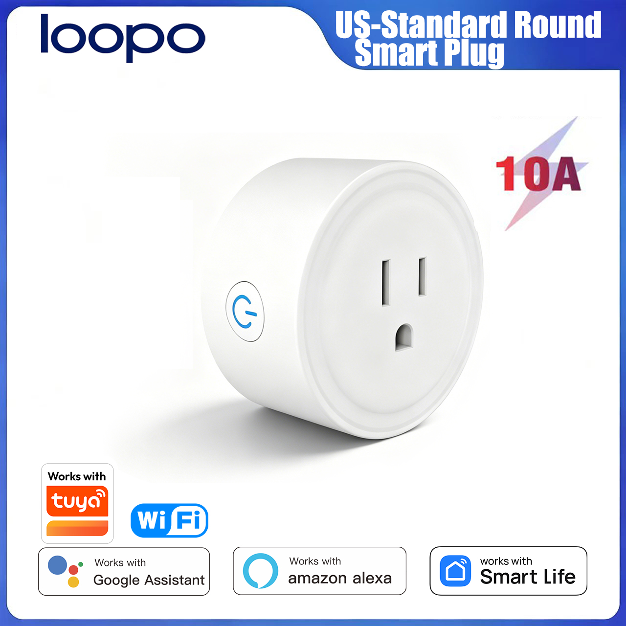 Tuya WiFi US Round 10A Smart P - Smart Home Web avis et prix
