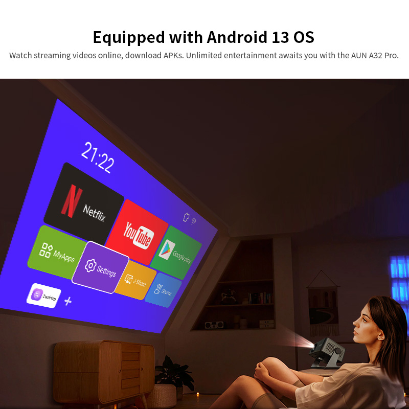 AUN Android Projector A32 Pro  - Smart Home X10 avis et prix