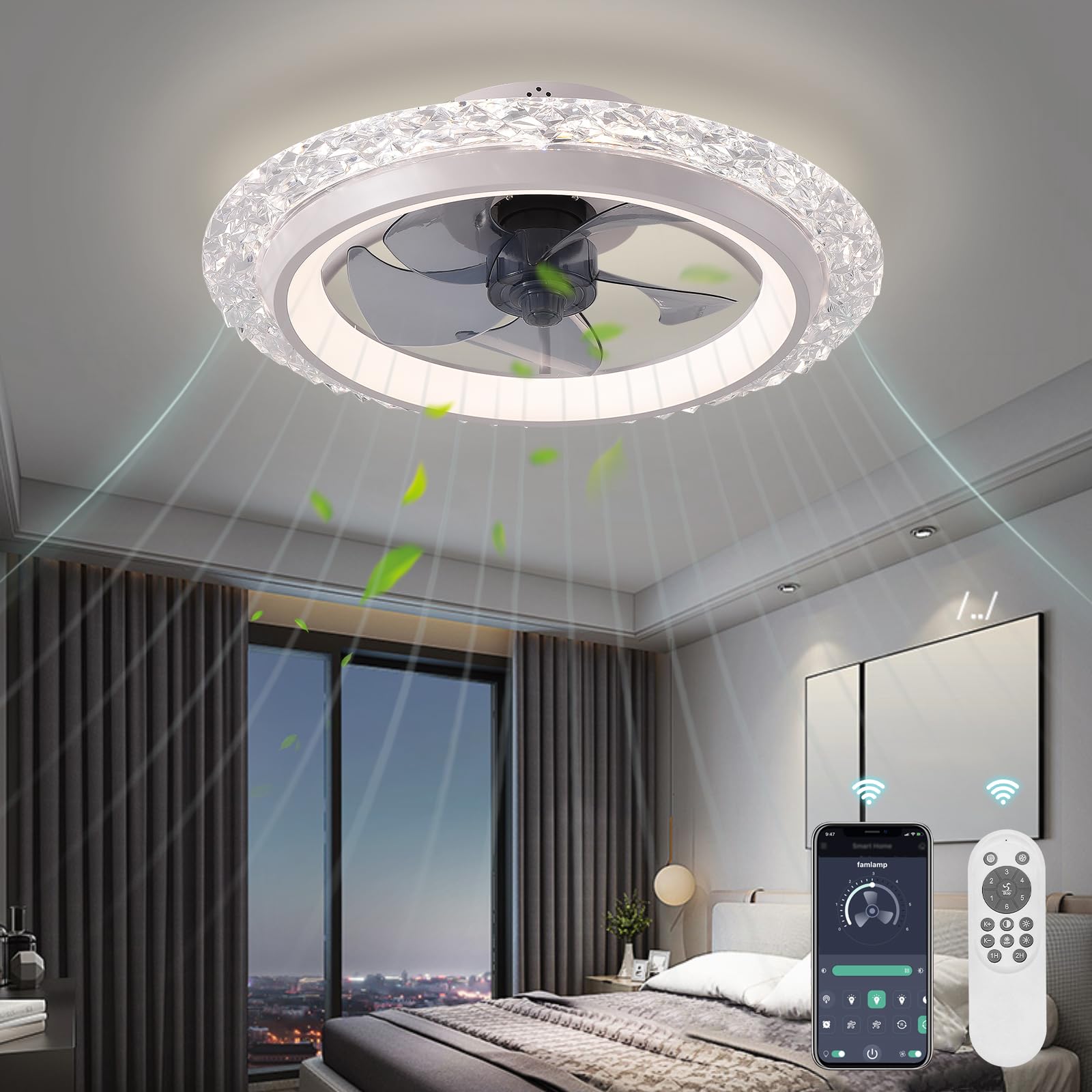 IRALAN Ceiling Fan with Light  - Smart Ceiling Fan avis et prix