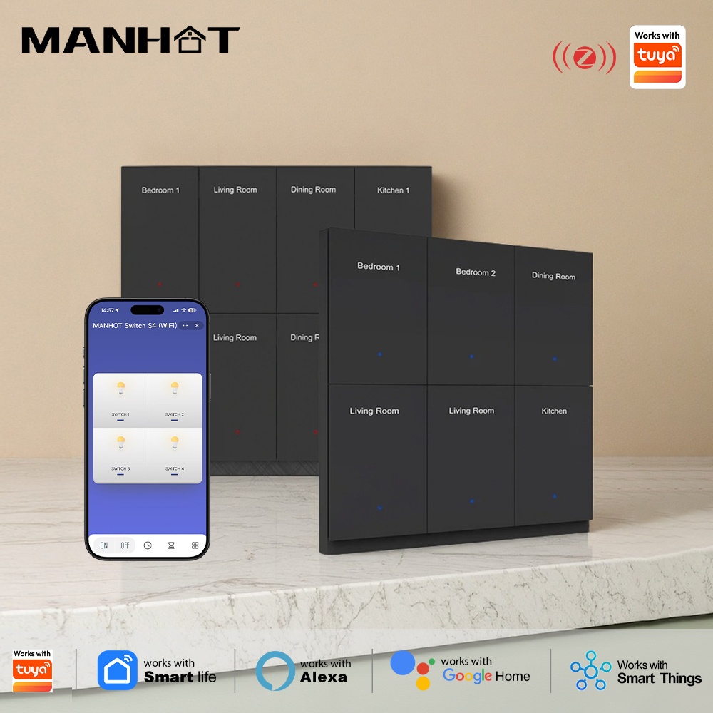 Manhot DIY Name Switch Zigbee  - Smart Home Button avis et prix