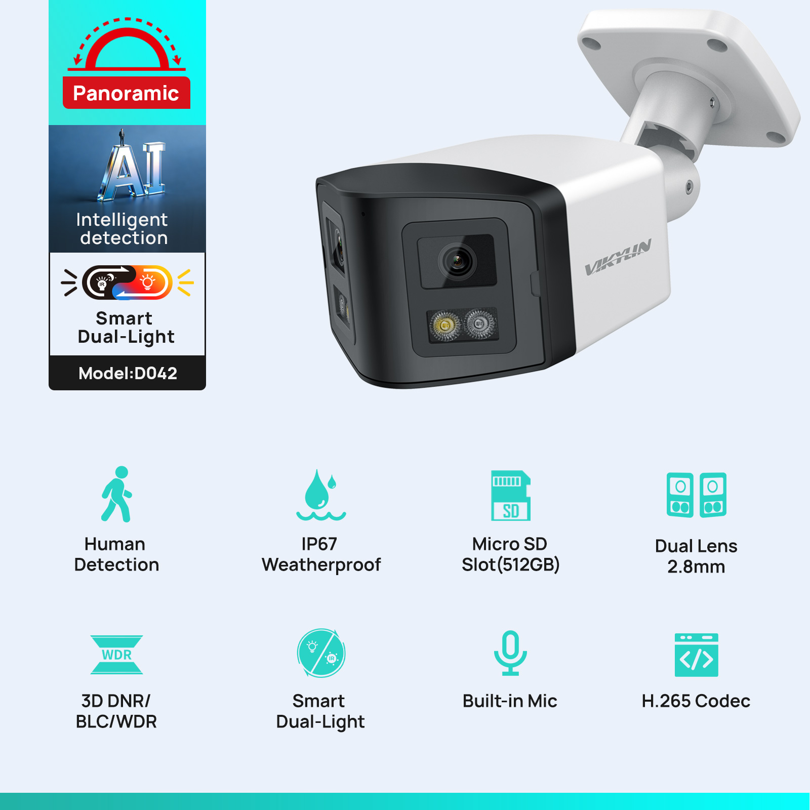 VIKYLIN 170° Panoramic Securit - Smart Home X10 avis et prix