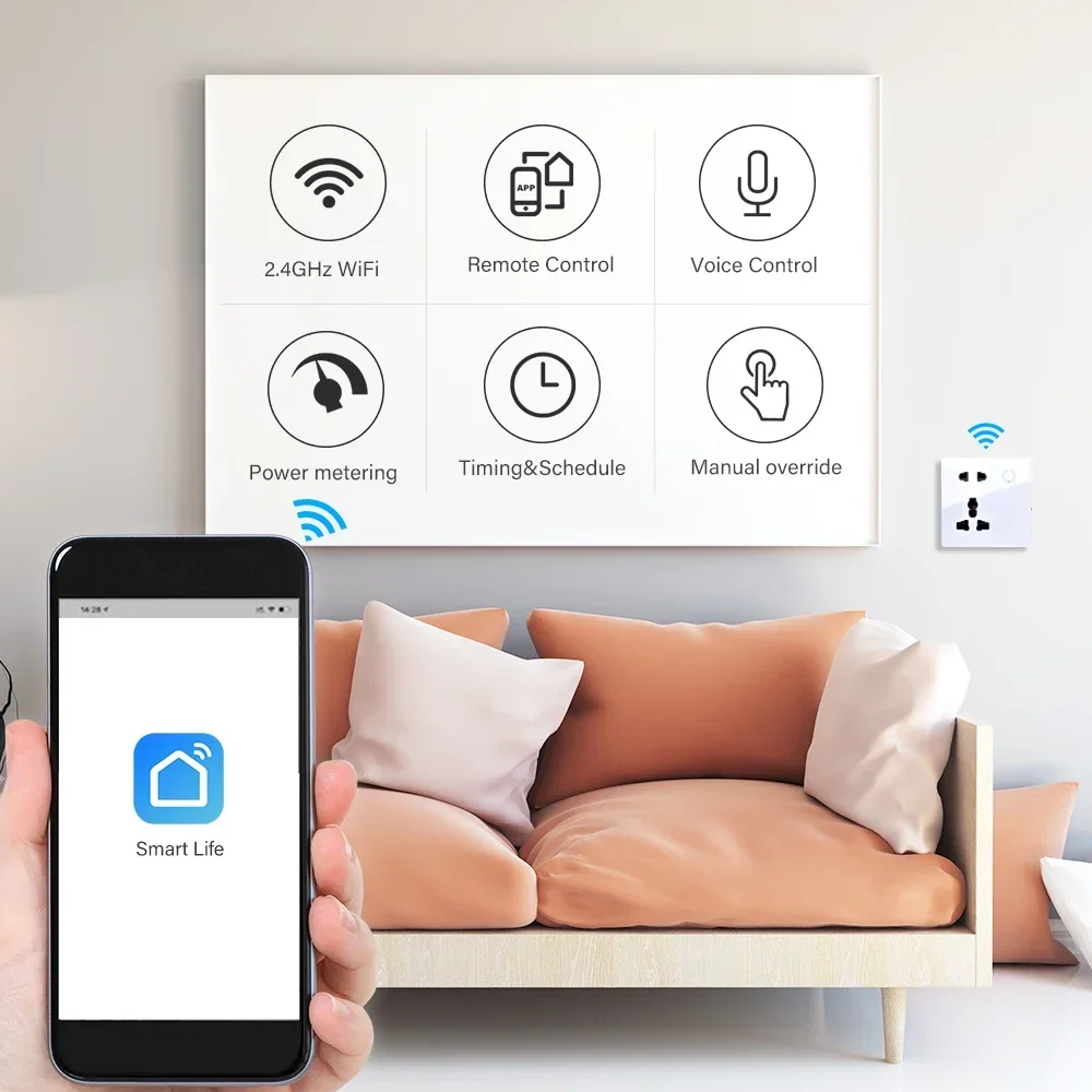 Customized Smart WiFi Wall Soc - Smart Home Web avis et prix