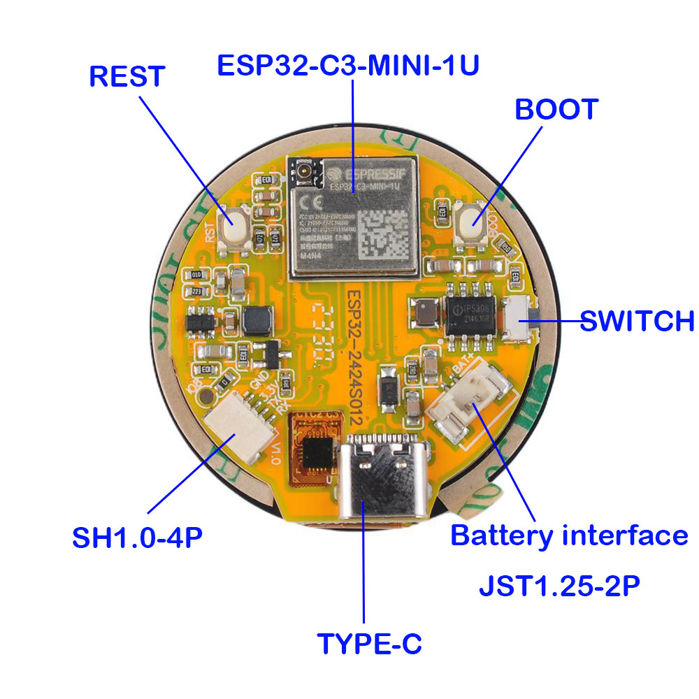 ESP32 Display 1.28 inch ESP32- - Smart Home Web avis et prix