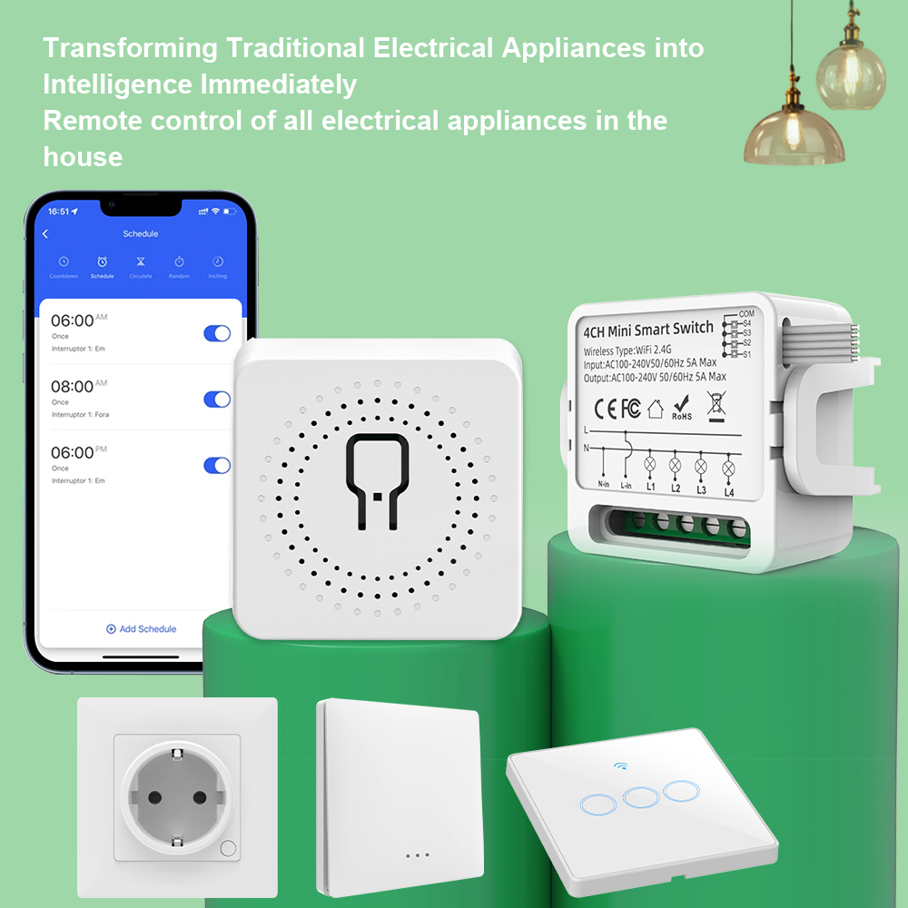 Tuya WiFi Smart Switch 1/2/3/4 - Smart Home Button avis et prix