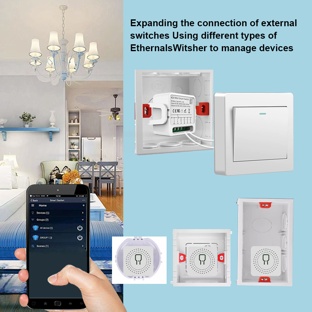 Tuya WiFi Smart Switch 1/2/3/4 - Smart Home Button avis et prix