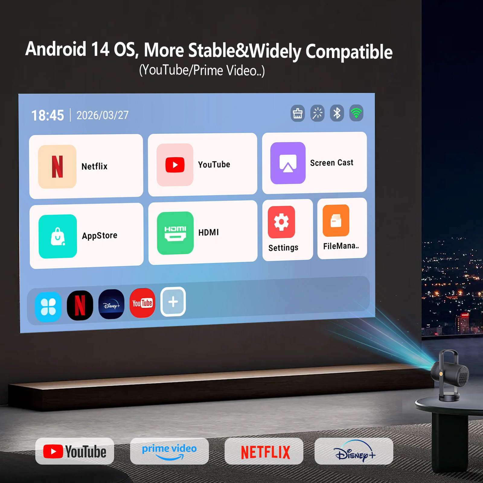 2026 New Smart Portable Projec - Smart Home X10 avis et prix