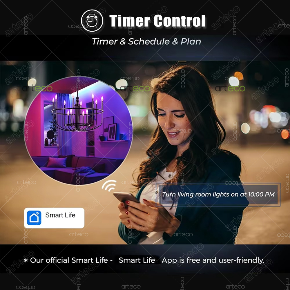 Tuya E14 Candle Lamp Smart Lif - Smart Home Furniture avis et prix