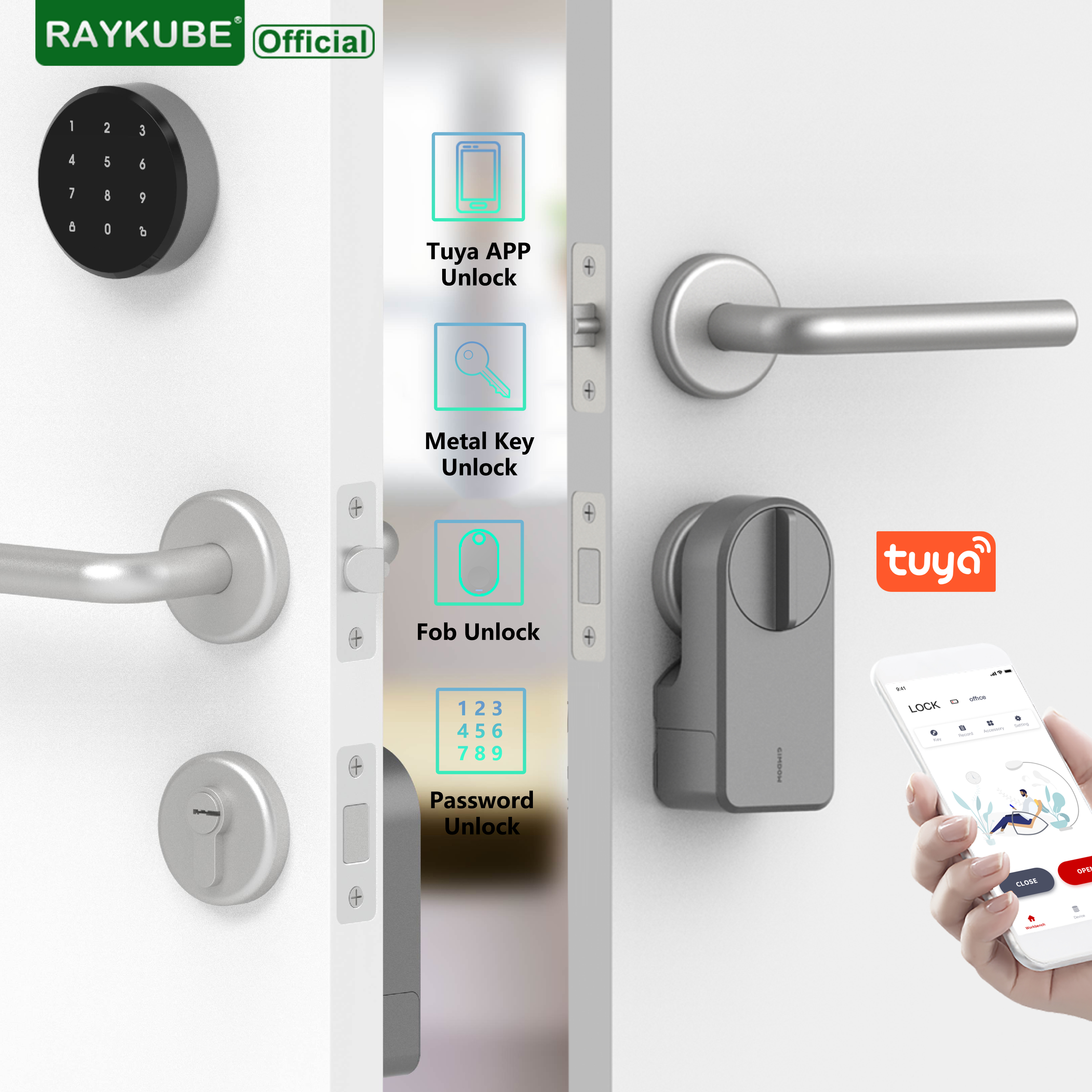 RAYKUBE A1 Pro Tuya BEL Smart  - Smart Home Door Lock avis et prix