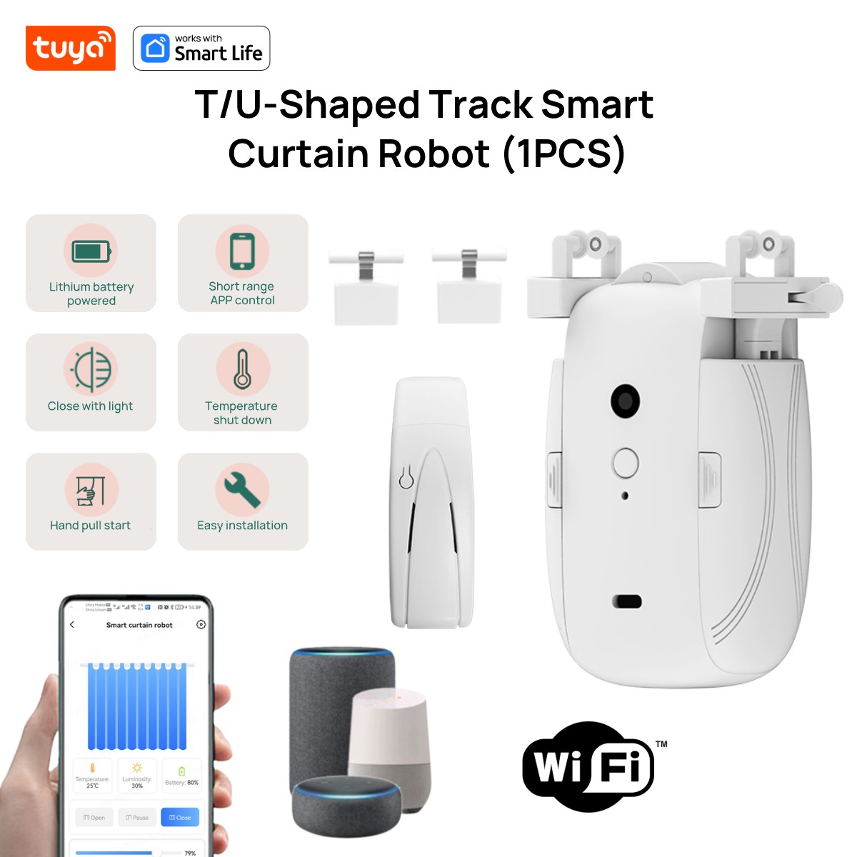 Tuya Smart WiFi Curtain Robot  - Smart Home Hub Matter avis et prix