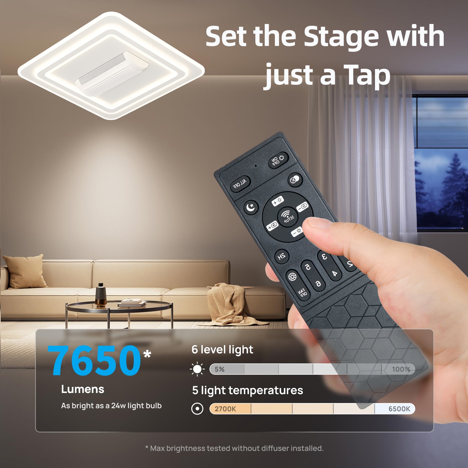 Modern Ceiling Fan with Light  - Smart Ceiling Fan avis et prix