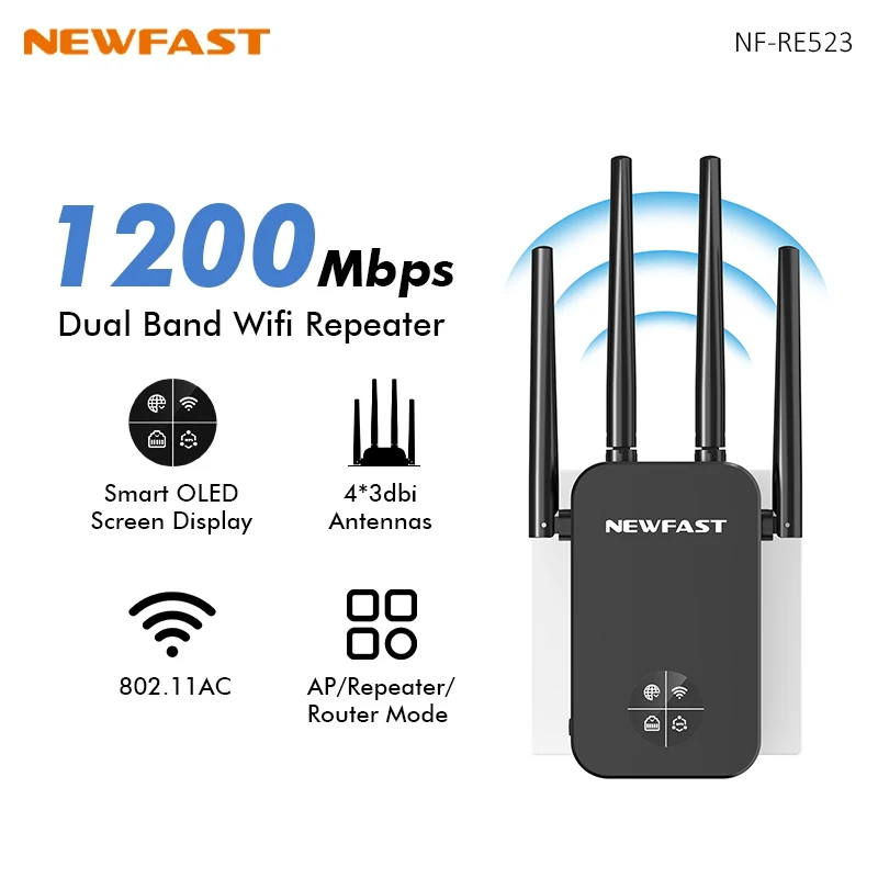 NEWFAST 1200Mbps WiFi Repeater - Smart Home X10 avis et prix