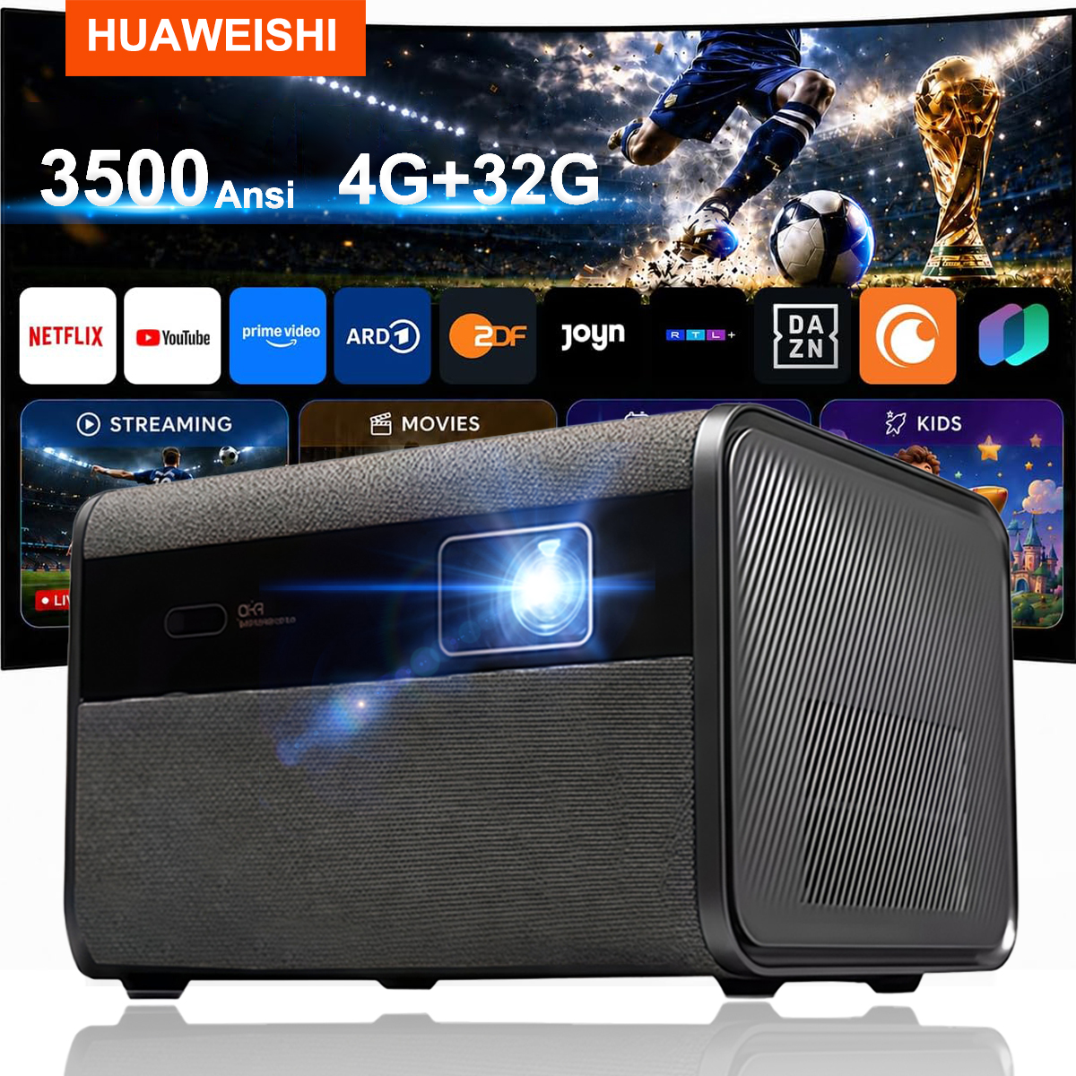 Huaweishi-J10 LED Projector, 1 - Smart Home X10 avis et prix