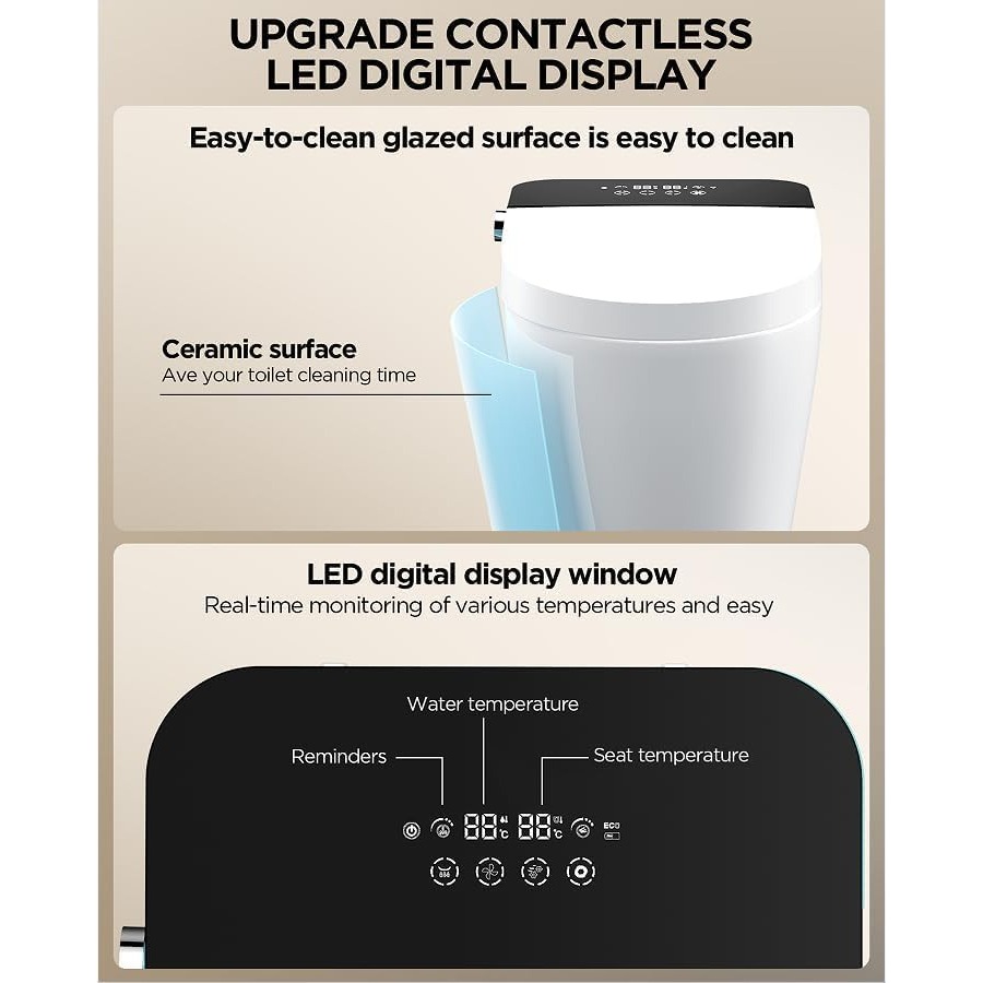 Bathroom smart toilet with hea - Smart Home Remote Control avis et prix