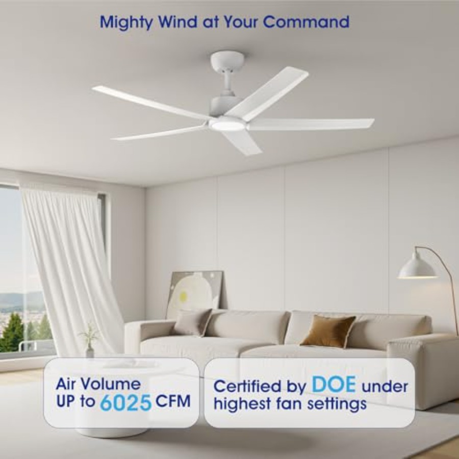52 Inch Smart Ceiling Fan with - Smart Ceiling Fan avis et prix