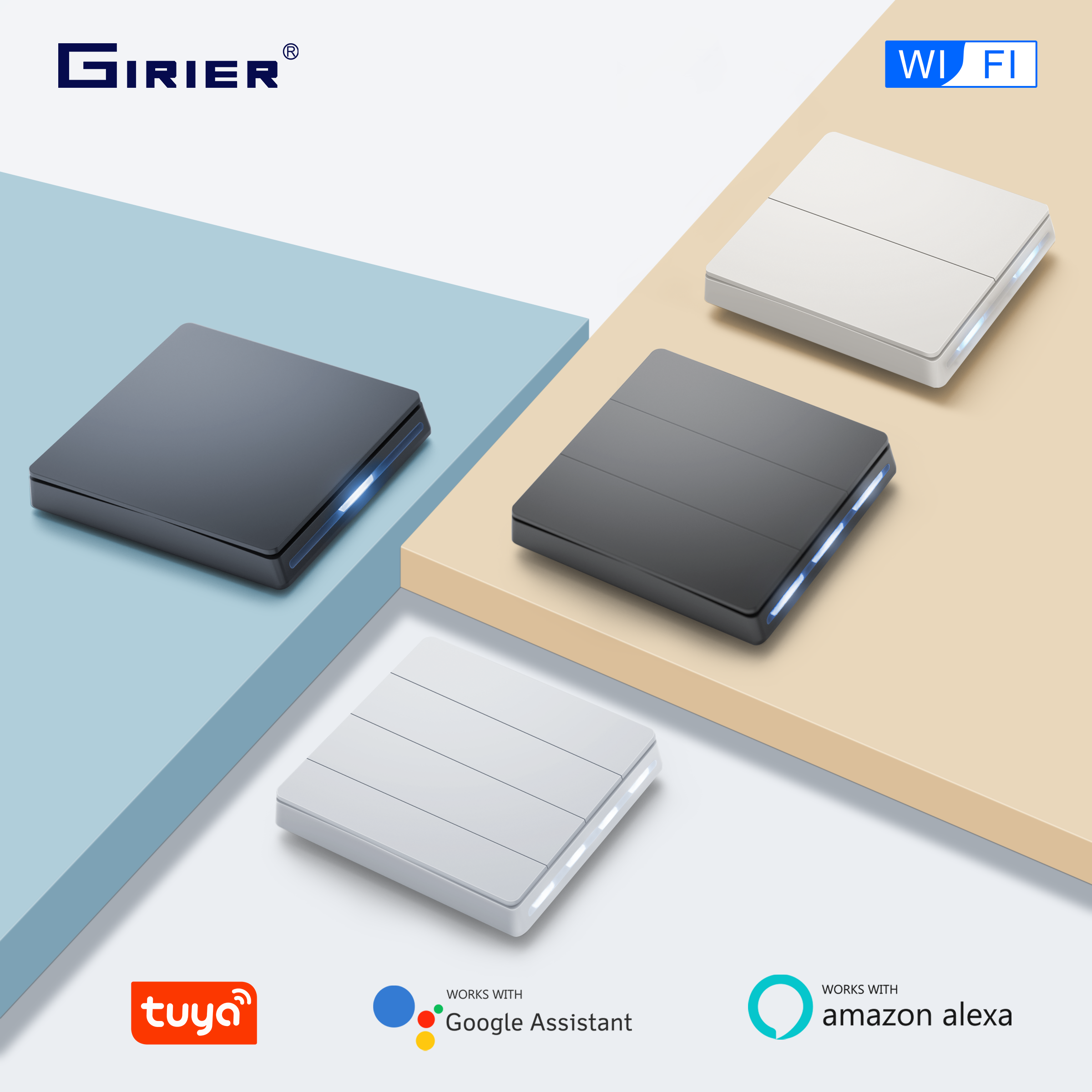 GIRIER Smart Light Switch WiFi - Smart Home Button avis et prix