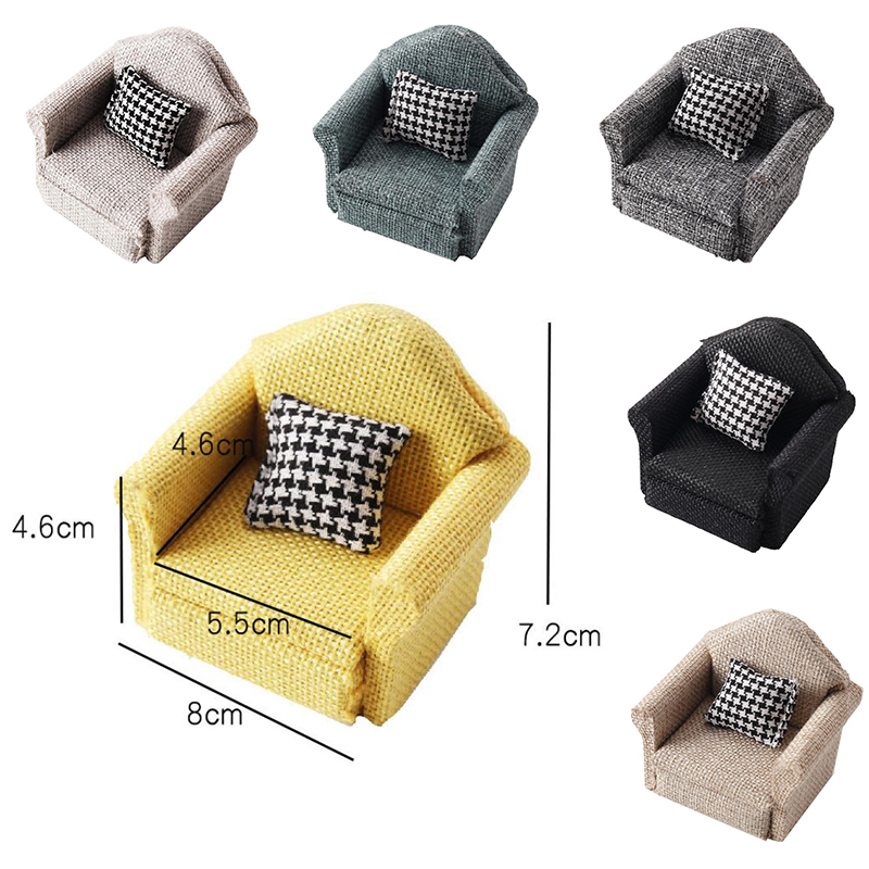 1/12 Dollhouse Mini Flax Sofa  - Smart Home Furniture avis et prix