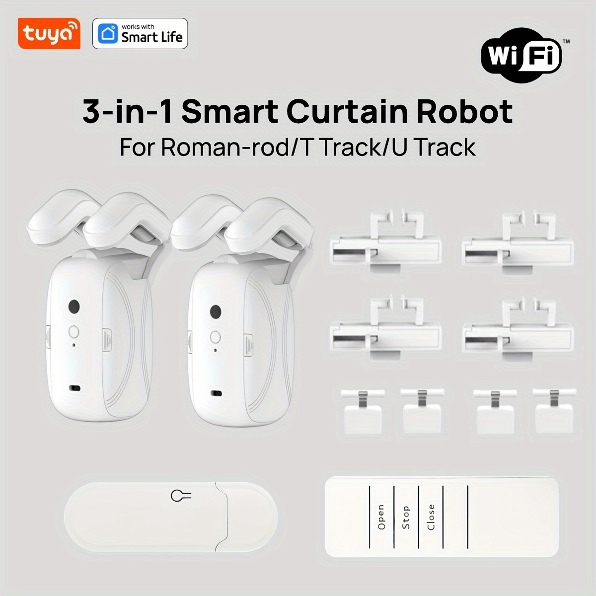 1/2PCS Tuya Smart WiFi Curtain - Smart Home Hub Matter avis et prix