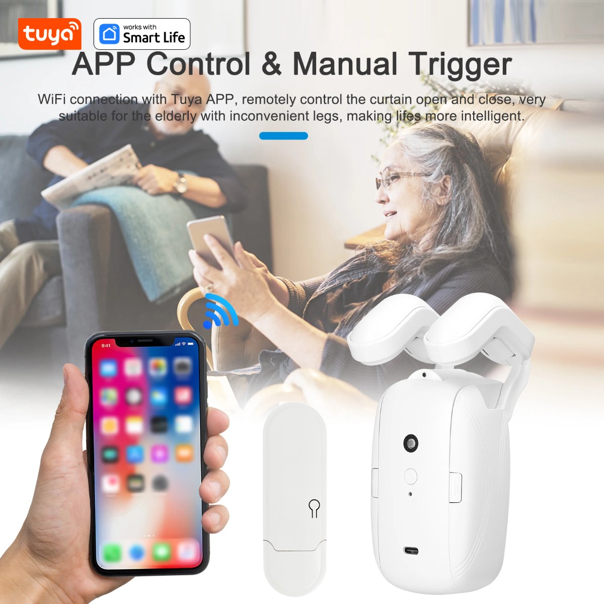 1/2PCS Tuya Smart WiFi Curtain - Smart Home Hub Matter avis et prix