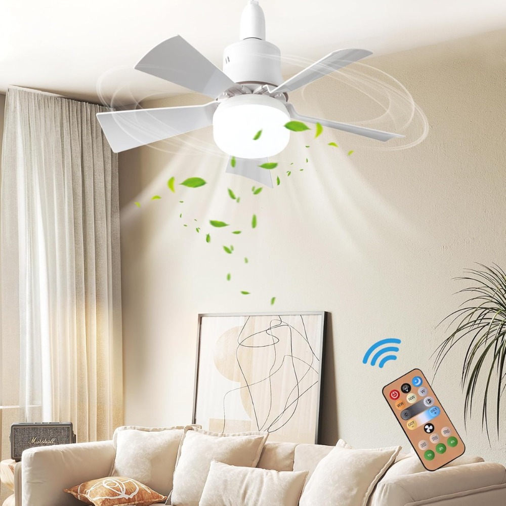LED Ceiling Fan With Light E27 - Smart Ceiling Fan avis et prix