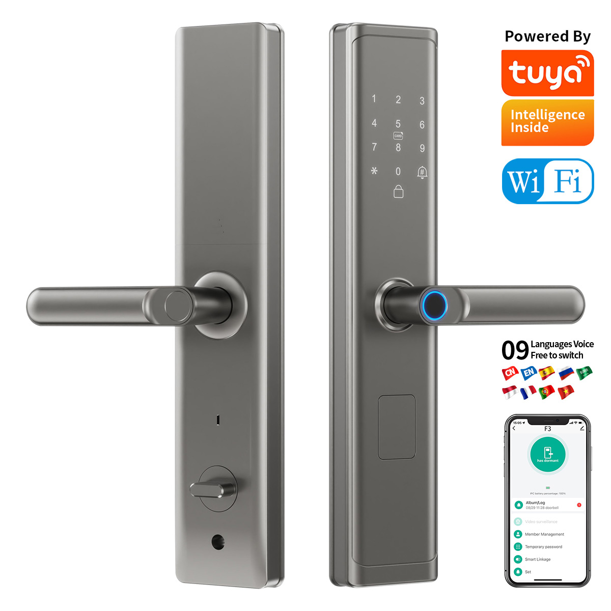 Tuya Wifi TTlock App Fingerpri - Smart Home Door Lock avis et prix