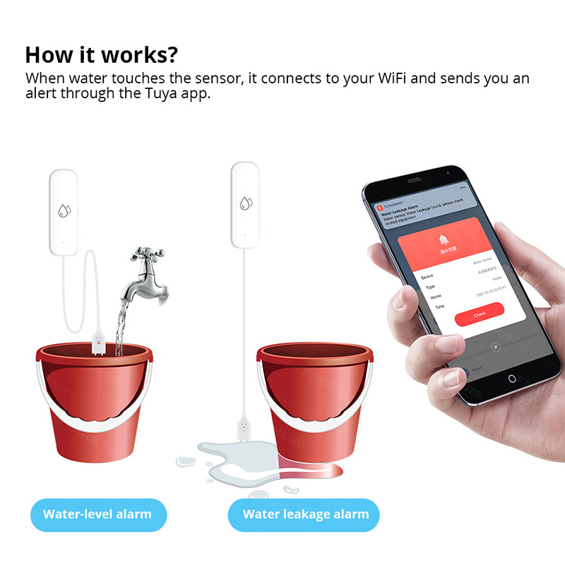 Tuya WiFi Water Leakage Alarm  - Smart Home Web avis et prix