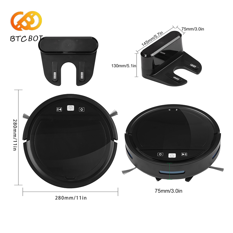 Robot Vacuum Cleaner 2500PA Sm - Smart Home Floor Plan avis et prix