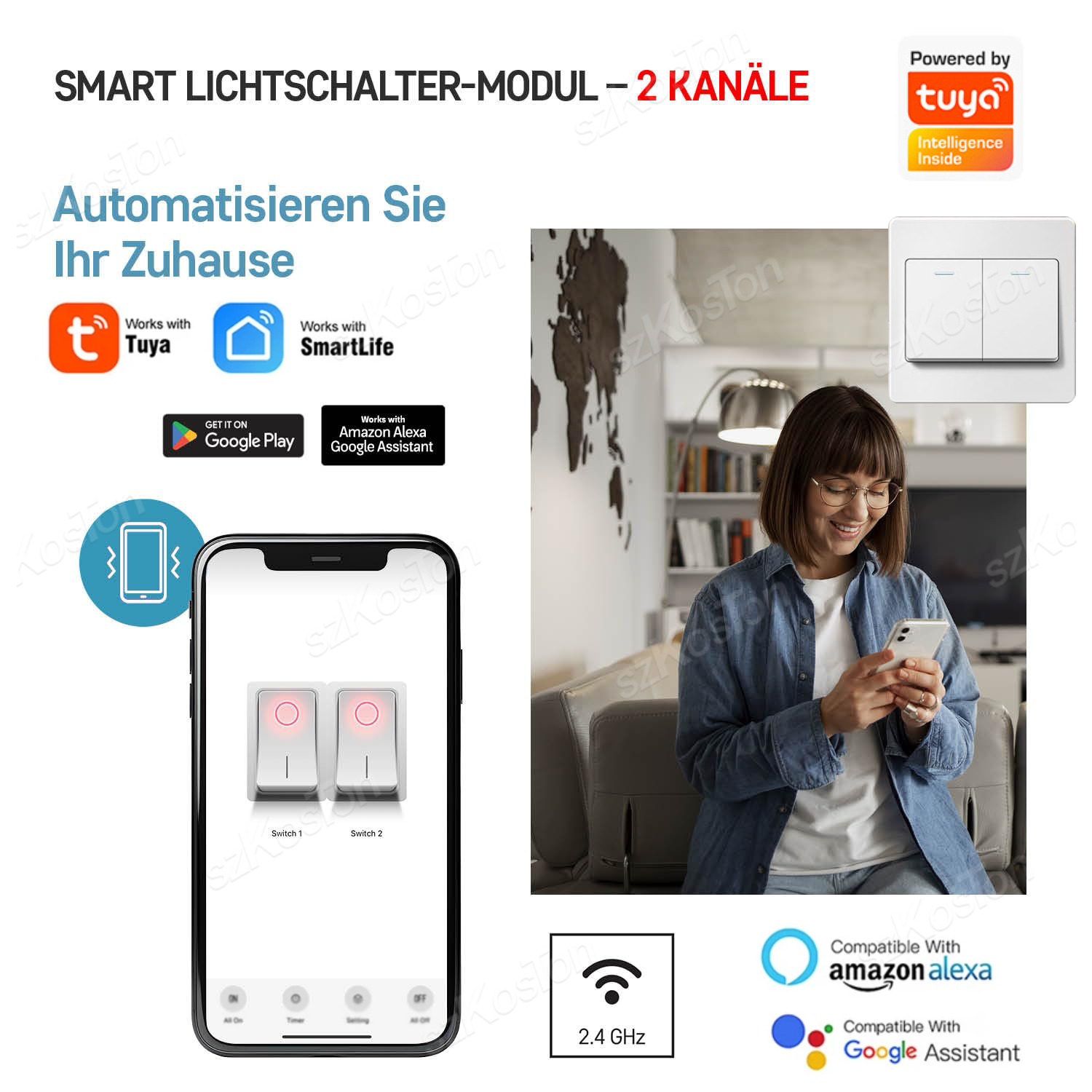 16A Tuya WiFi Smart Switch Mod - Smart Home Web avis et prix