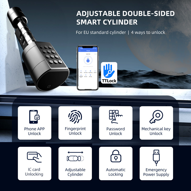 Smart Euro Cylindrical Door Lo - Smart Home Door Lock avis et prix
