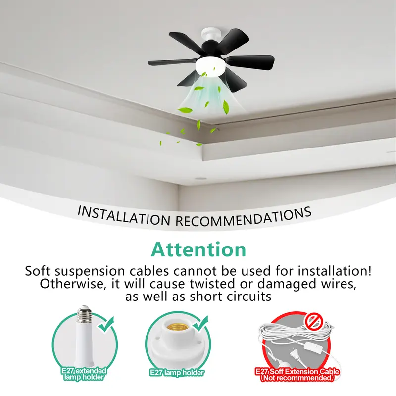 40W Ceiling Fan with Remote Co - Smart Ceiling Fan avis et prix