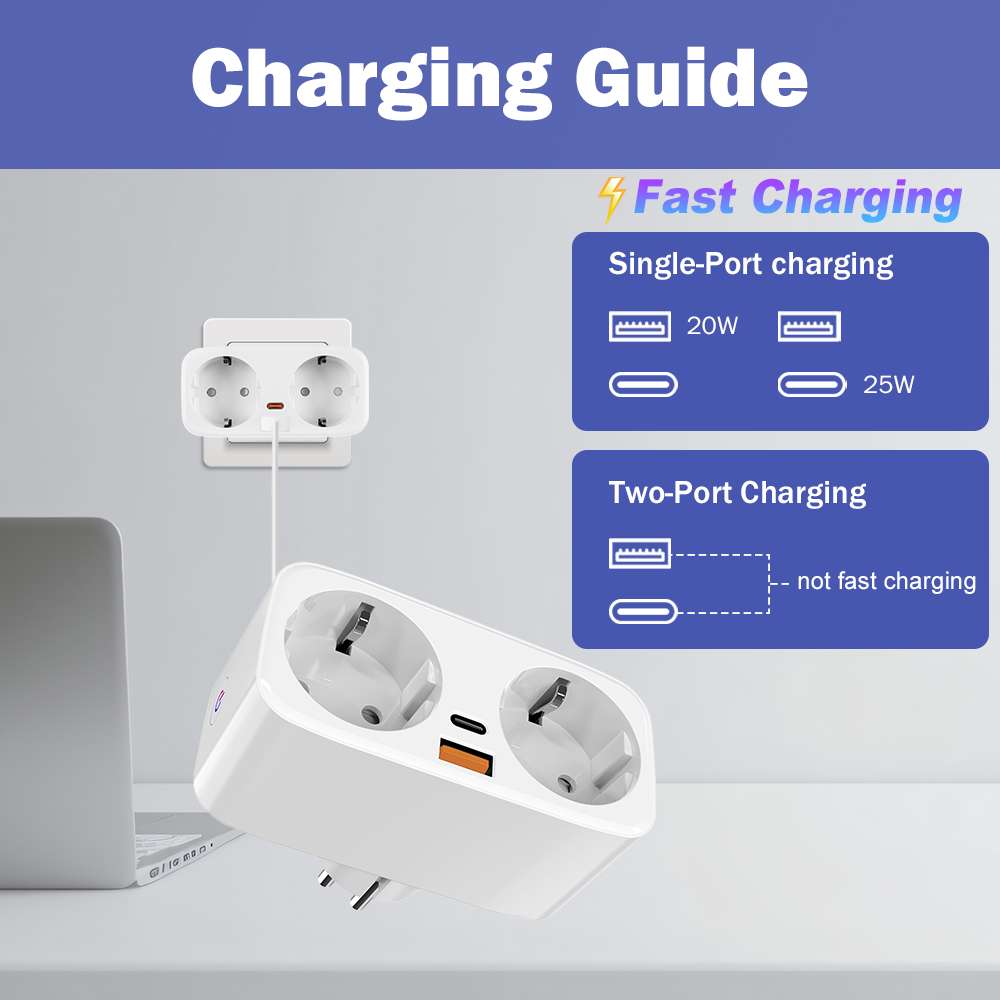 Tuya 16A WiFi Smart EU Plug PD - Smart Home Web avis et prix