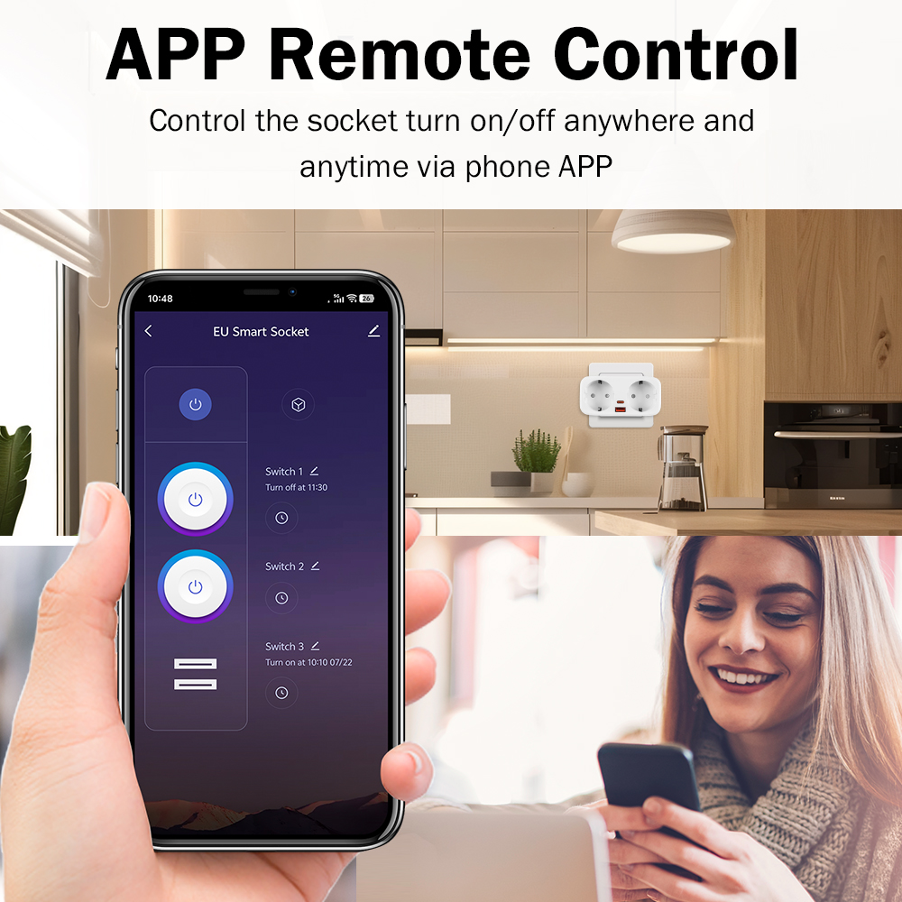 Tuya 16A WiFi Smart EU Plug PD - Smart Home Web avis et prix