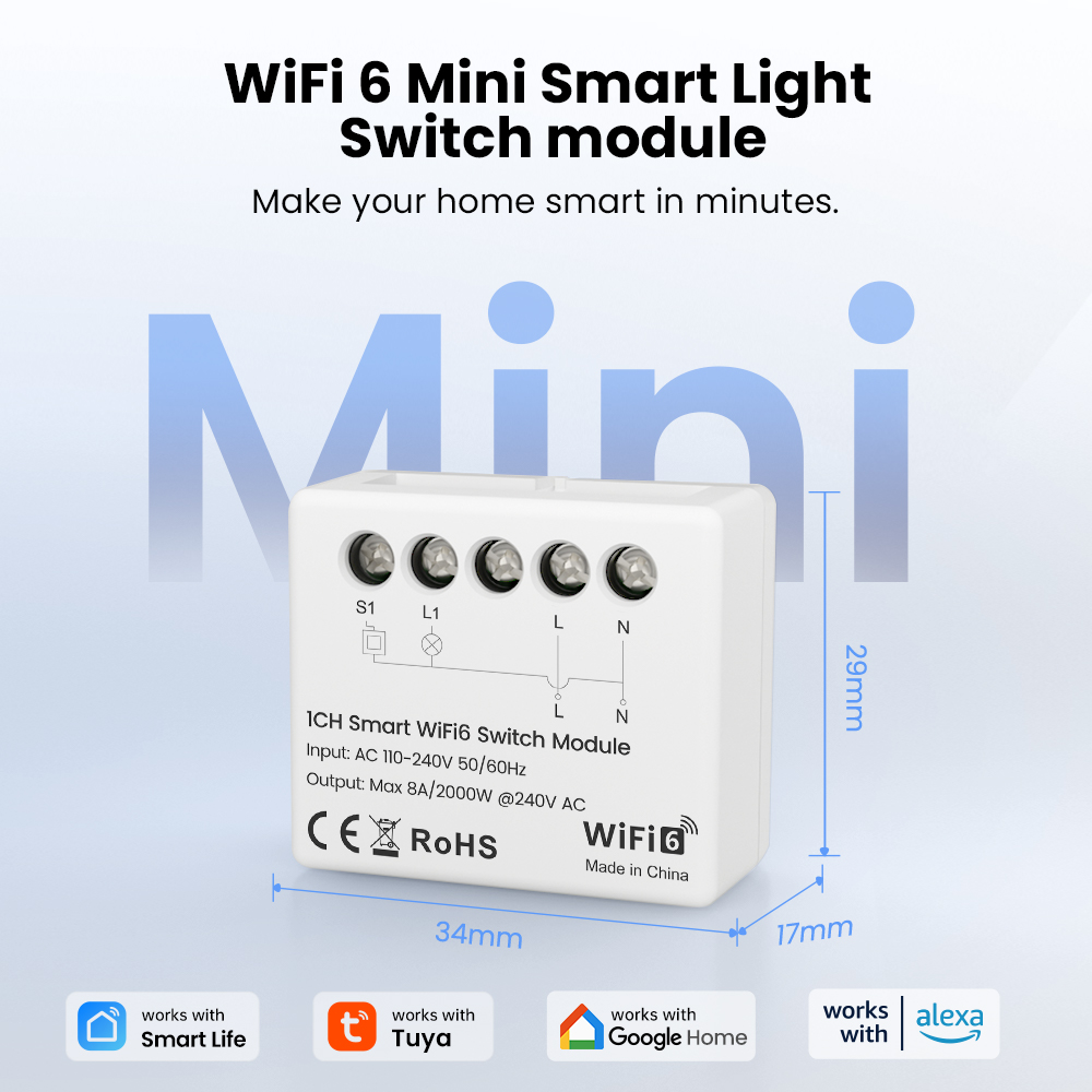 AVATTO Tuya WiFi 6 Mini Smart  - Smart Home Remote Control avis et prix