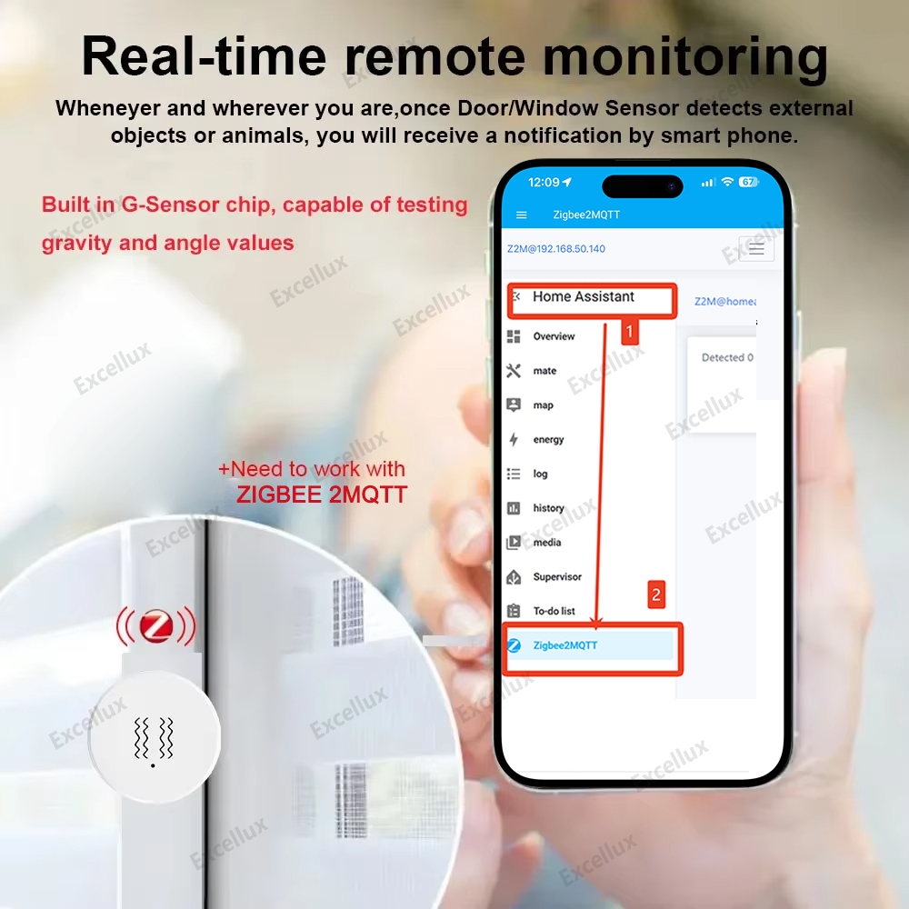 Zigbee 3.0 Smart Vibration Sen - Smart Home Security avis et prix