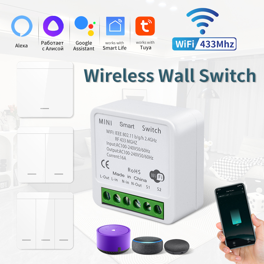 16A Tuya WiFi DIY Smart Switch - Smart Home Improvement avis et prix