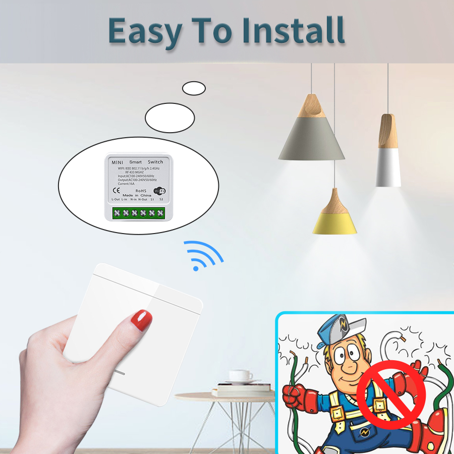 16A Tuya WiFi DIY Smart Switch - Smart Home Improvement avis et prix