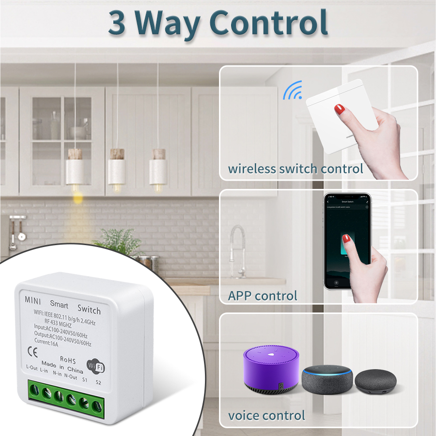 16A Tuya WiFi DIY Smart Switch - Smart Home Improvement avis et prix