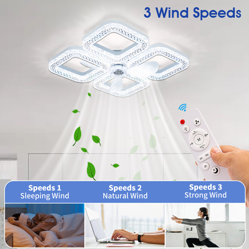 Modern Ceiling Fan with Light  - Smart Ceiling Fan avis et prix