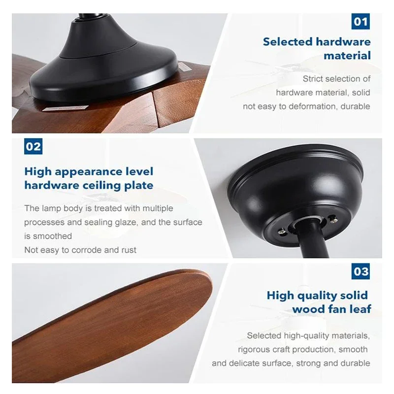 42 52 60in Ceiling Fan Wood In - Smart Ceiling Fan avis et prix