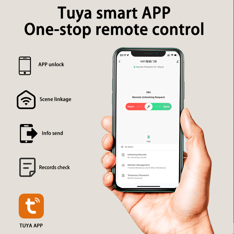 Tuya Smart Lock Wirelss With F - Smart Home Door Lock avis et prix