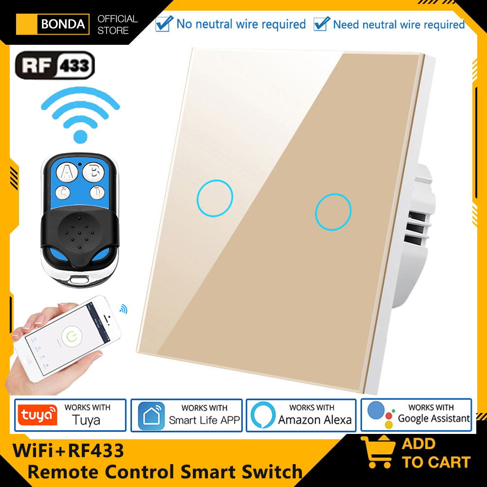 Tuya EU WiFi+RF433 Smart Remot - Smart Home Remote Control avis et prix