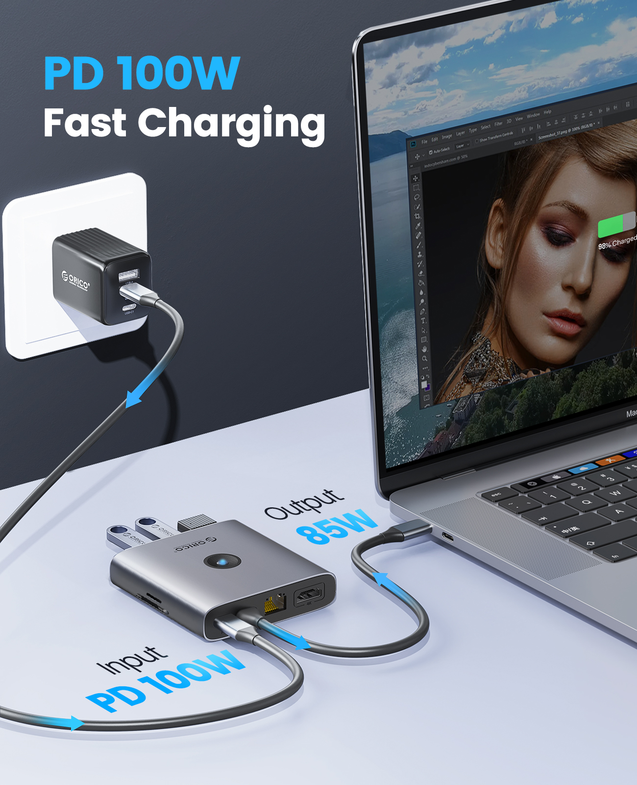 ORICO USB 3.0 Adapter HUB Type - Smart Home Hub Xiaomi avis et prix