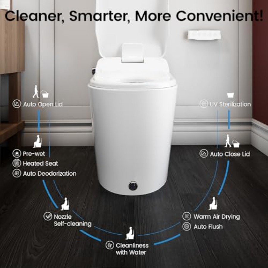 Smart toilet for home use, ABS - Smart Home Uses avis et prix