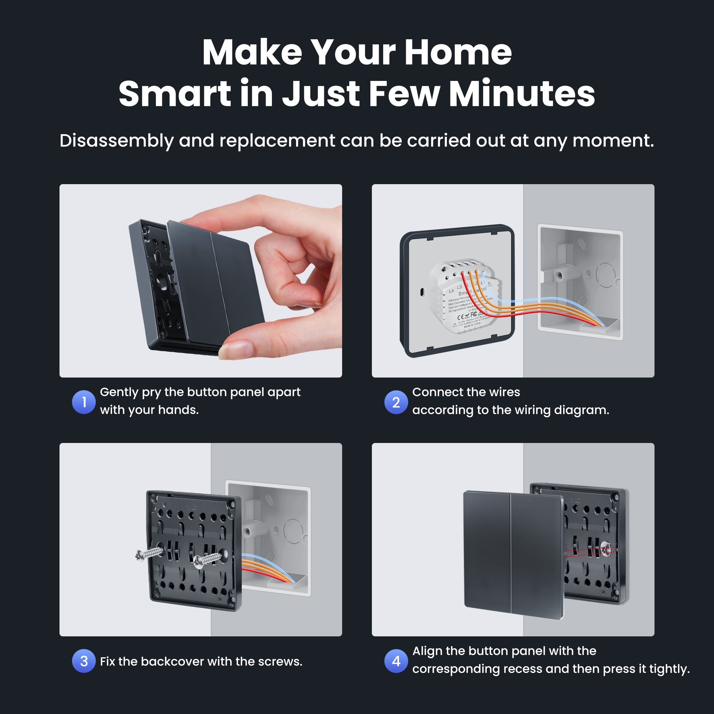 GIRIER Smart Light Switch WiFi - Smart Home Web avis et prix