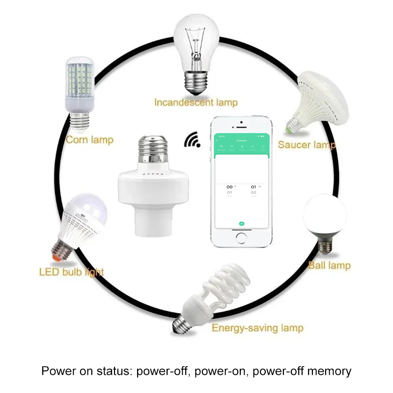 Tuya Smart E27 Socket Switch A - Smart Home Button avis et prix